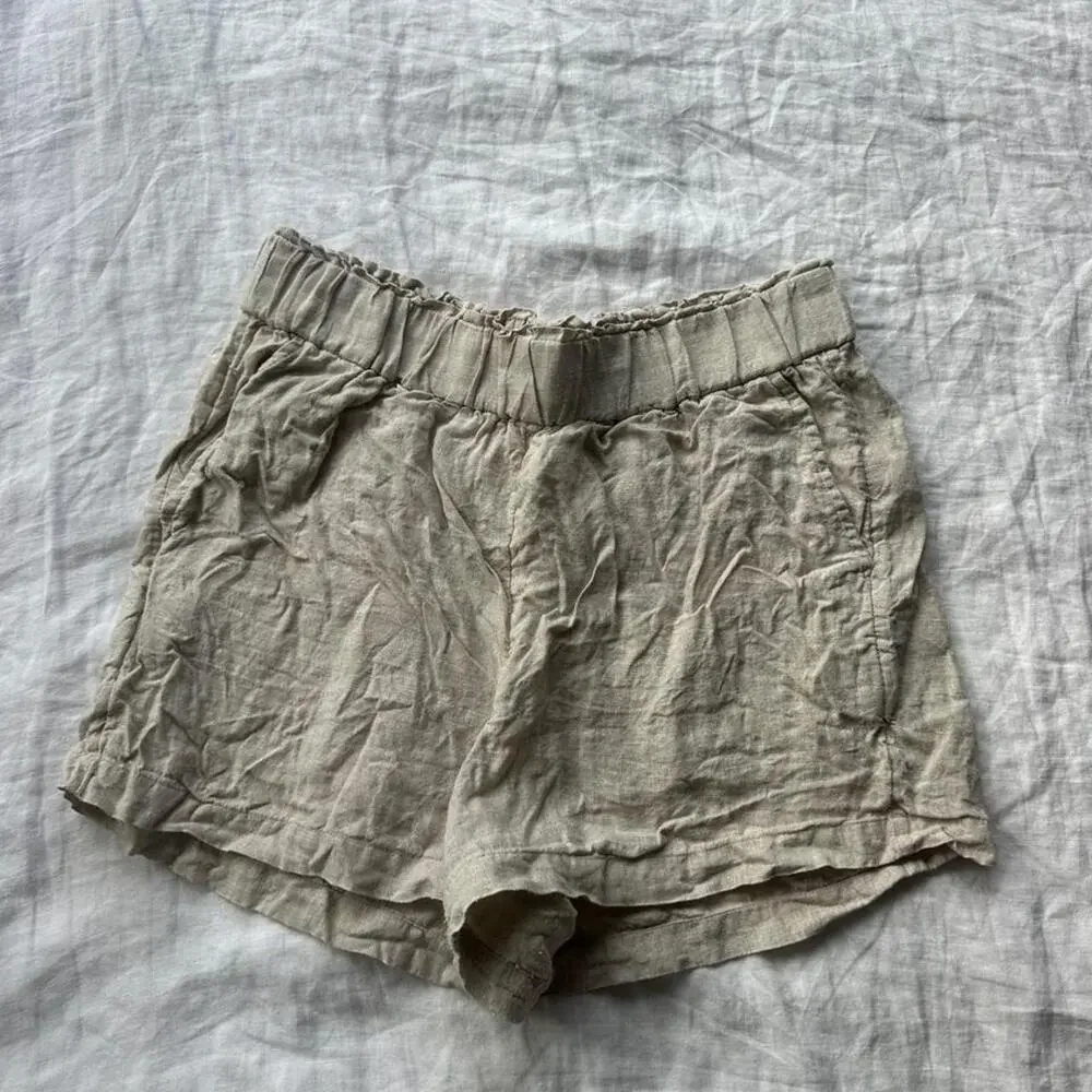 Jcrew linen shorts in size
